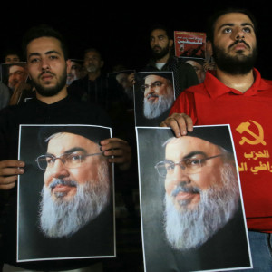 manif nasrallah saida